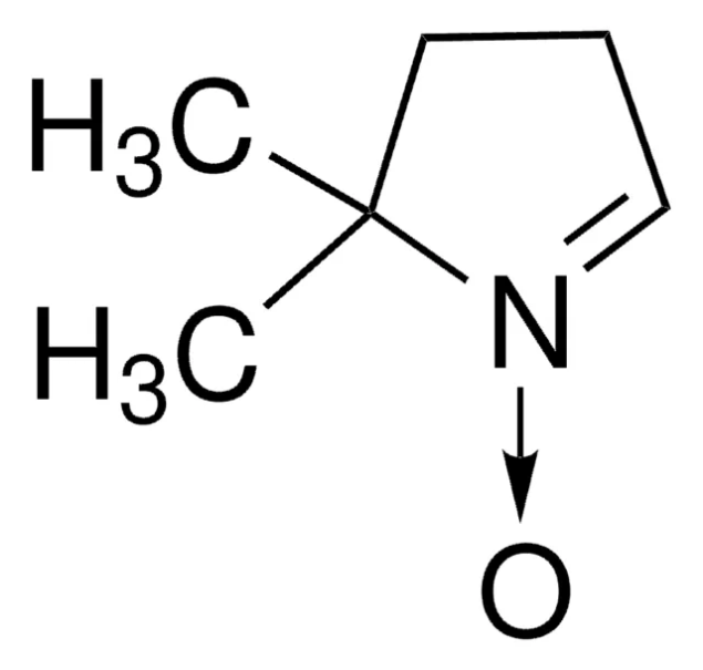 5,5-Dimethyl-1-pyrroline N-oxide structure, CAS 3317-61-1