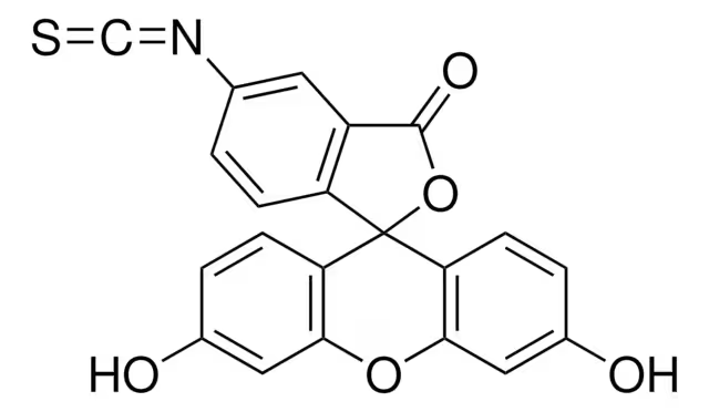 Fluorescein isothiocyanate isomer I structure, CAS 3326-32-7