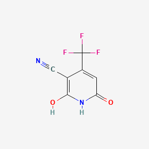 2,6-Dihydroxy-4-(trifluoromethyl)nicotinonitrile structure, CAS 3335-46-4