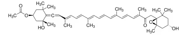 Fucoxanthin structure, CAS 3351-86-8