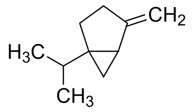 Sabinene structure, CAS 3387-41-5