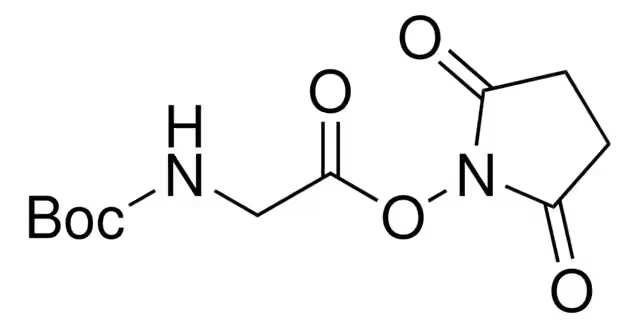 Boc-glycine-N-hydroxysuccinimide ester structure, CAS 3392-07-2