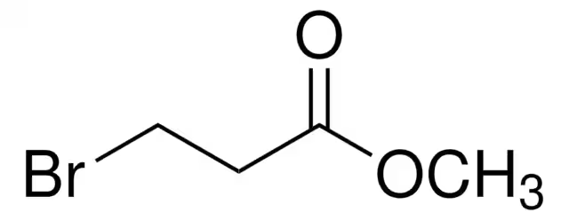 Methyl 3-bromopropionate structure, CAS 3395-91-3