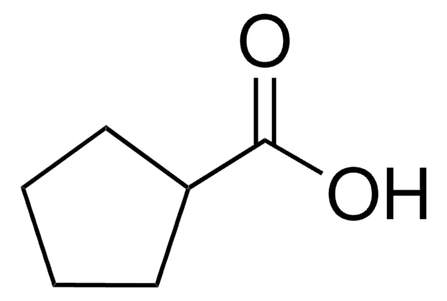 Cyclopentanecarboxylic acid structure, CAS 3400-45-1