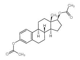 Estradiol diacetate structure, CAS 3434-88-6