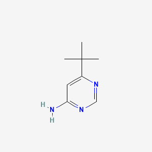 6-tert-Butylpyrimidin-4-ylamine structure, CAS 3435-27-6