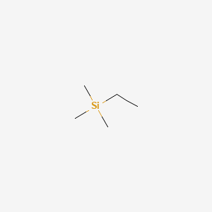 Ethyltrimethylsilane structure, CAS 3439-38-1