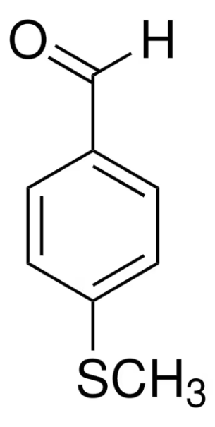 4-(Methylthio)benzaldehyde structure, CAS 3446-89-7