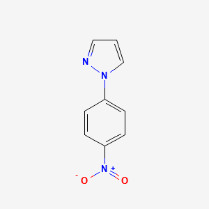 1-(4-Nitrophenyl)-1H-pyrazole structure, CAS 3463-30-7