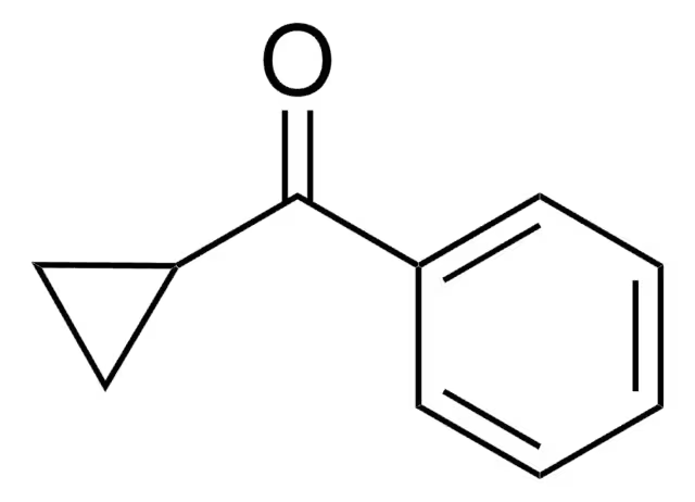 Cyclopropyl phenyl ketone structure, CAS 3481-02-5
