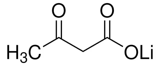 Lithium acetoacetate structure, CAS 3483-11-2