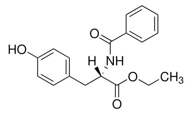 Ethyl N-benzoyl-L-tyrosinate structure, CAS 3483-82-7