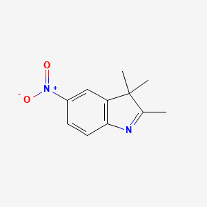 5-Nitro-2,3,3-trimethylindolenine structure, CAS 3484-22-8