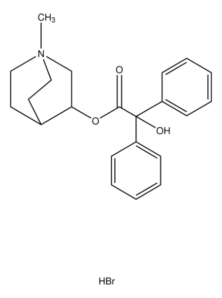 Clidinium bromide structure, CAS 3485-62-9
