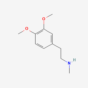 N-Methylhomoveratrylamine structure, CAS 3490-06-0