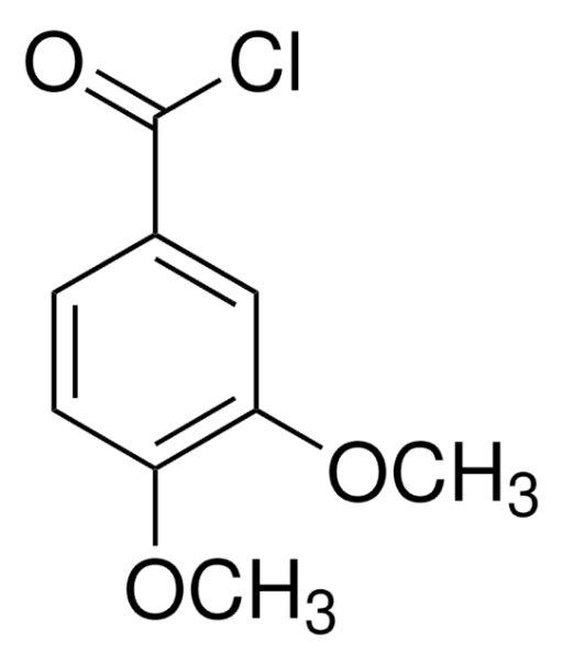 3,4-Dimethoxybenzoyl chloride structure, CAS 3535-37-3