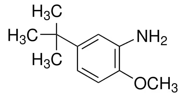 5-tert-Butyl-2-methoxyaniline structure, CAS 3535-88-4
