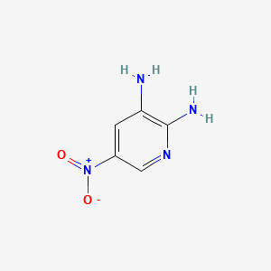 5-Nitropyridine-2,3-diamine structure, CAS 3537-14-2