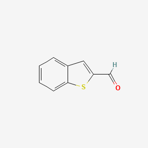 1-Benzothiophene-2-carbaldehyde structure, CAS 3541-37-5