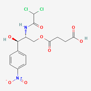 Chloramphenicol hemisuccinate structure, CAS 3544-94-3
