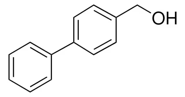 4-Biphenylmethanol structure, CAS 3597-91-9