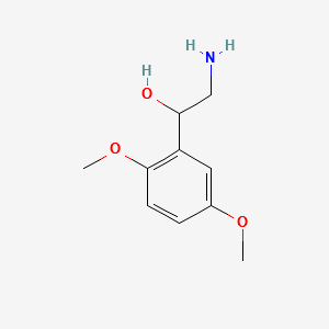 2-Amino-1-(2,5-dimethoxyphenyl)ethanol structure, CAS 3600-87-1