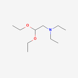Diethylaminoacetaldehyde diethyl acetal structure, CAS 3616-57-7