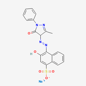 Mordant Red 7 structure, CAS 3618-63-1