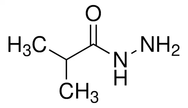 Isobutyric acid hydrazide structure, CAS 3619-17-8