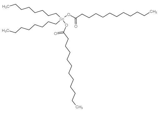 Bis(lauroyloxy)dioctyltin structure, CAS 3648-18-8