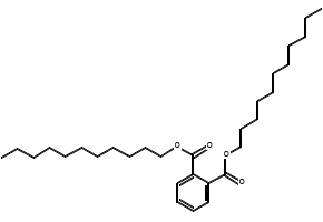 Diundecyl phthalate structure, CAS 3648-20-2