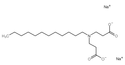 Disodium lauriminodipropionate structure, CAS 3655-00-3