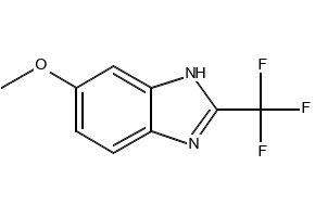 6-Methoxy-2-(trifluoromethyl)benzimidazole structure, CAS 3671-65-6