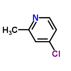 4-Chloro-2-picoline structure, CAS 3678-63-5