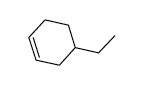 4-Ethylcyclohexene structure, CAS 3742-42-5