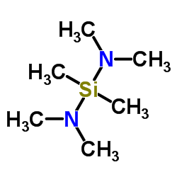 Bis(dimethylamino)dimethylsilane structure, CAS 3768-58-9