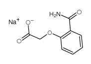Sodium (2-carbamoylphenoxy)acetate structure, CAS 3785-32-8