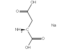 Sodium L-aspartate structure, CAS 3792-50-5