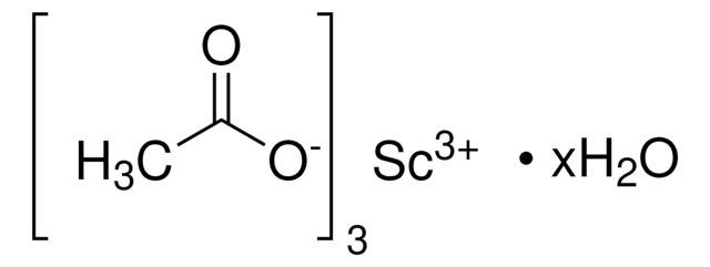 Scandium acetate structure, CAS 3804-23-7