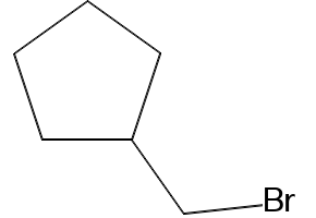 Bromomethylcyclopentane structure, CAS 3814-30-0