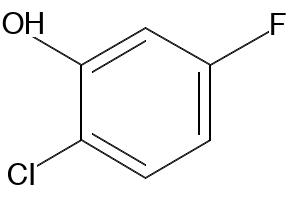 2-Chloro-5-fluorophenol structure, CAS 3827-49-4