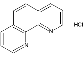 1,10-Phenanthroline monohydrochloride monohydrate structure, CAS 3829-86-5
