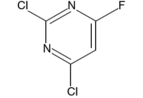 2,4-Dichloro-6-fluoropyrimidine structure, CAS 3833-57-6