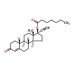 Norethisterone enanthate structure, CAS 3836-23-5