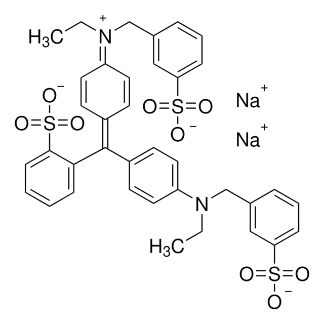 Erioglaucine disodium salt structure, CAS 3844-45-9