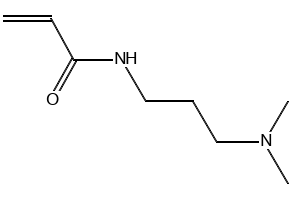 N,N-Dimethylaminopropyl acrylamide structure, CAS 3845-76-9