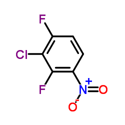 3-Chloro-2,4-difluoronitrobenzene structure, CAS 3847-58-3