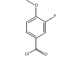 3-Fluoro-4-methoxybenzoyl chloride structure, CAS 3907-15-1