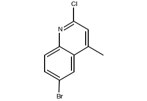 6-Bromo-2-chloro-4-methylquinoline structure, CAS 3913-19-7