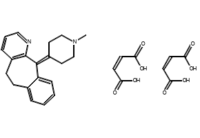 6,11-Dihydro-11-(1-methyl-4-piperidylidene)-5H-benzo[5,6]cyclohepta[1,2-b]pyridine structure, CAS 3964-81-6